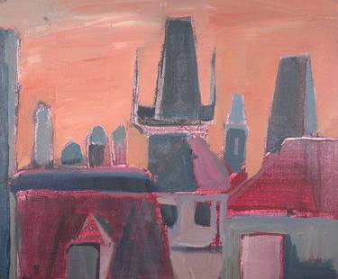 Print of Expressionism Architecture Paintings by Simon North