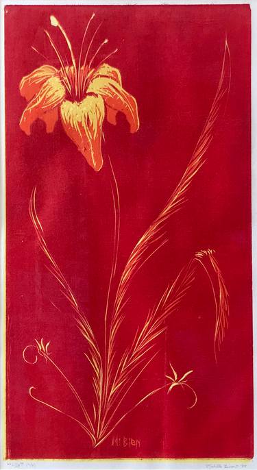 Print of Floral Printmaking by Michelle Bien