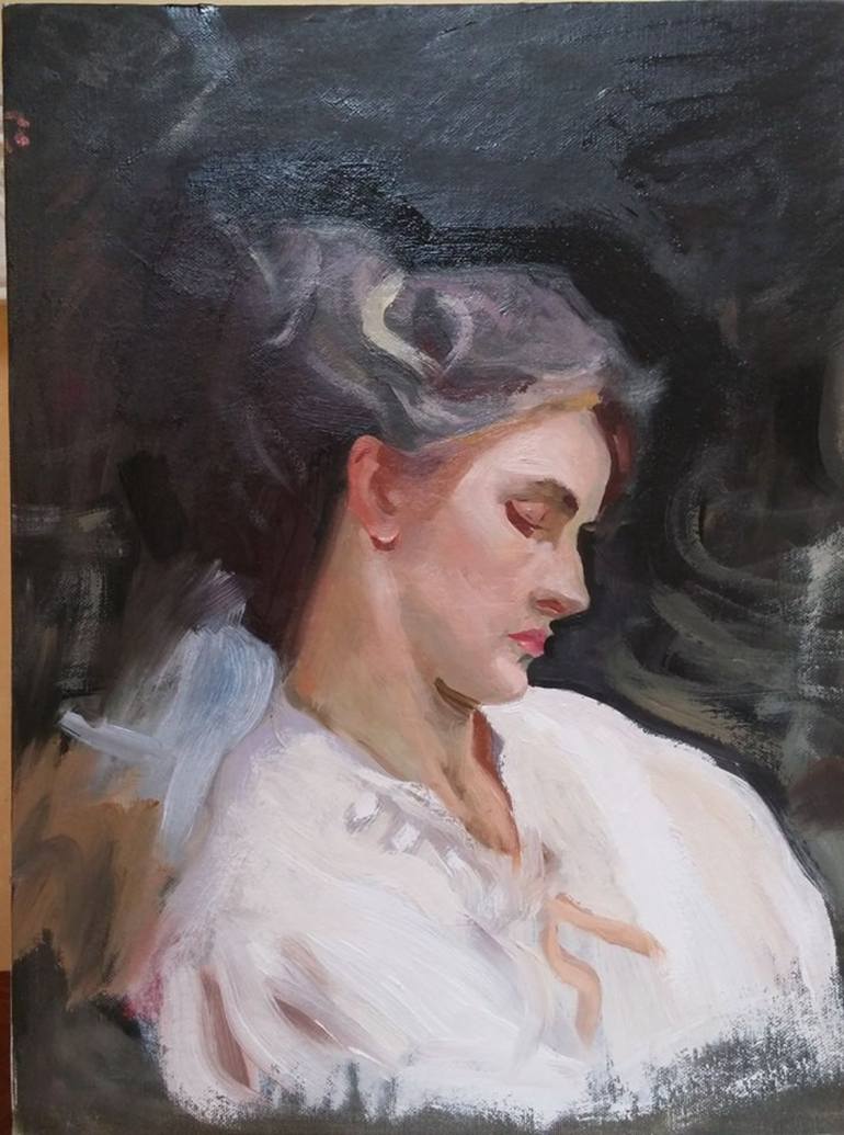 Master Copy Of A Sargent S Painting Painting By Emanuele Fittipaldi Saatchi Art