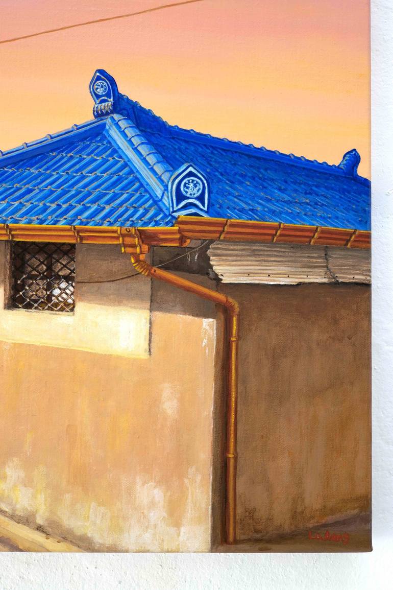 Original Contemporary Architecture Painting by Aeng La