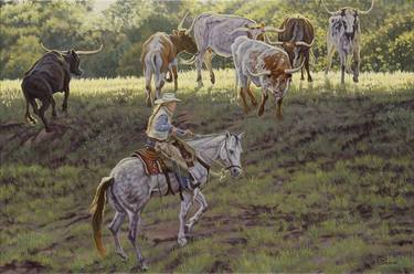 Print of Fine Art Horse Paintings by Gary Johnson