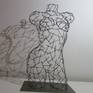 Sculpture: Steel on Steel.
Original female torso. Life-size. Welded.