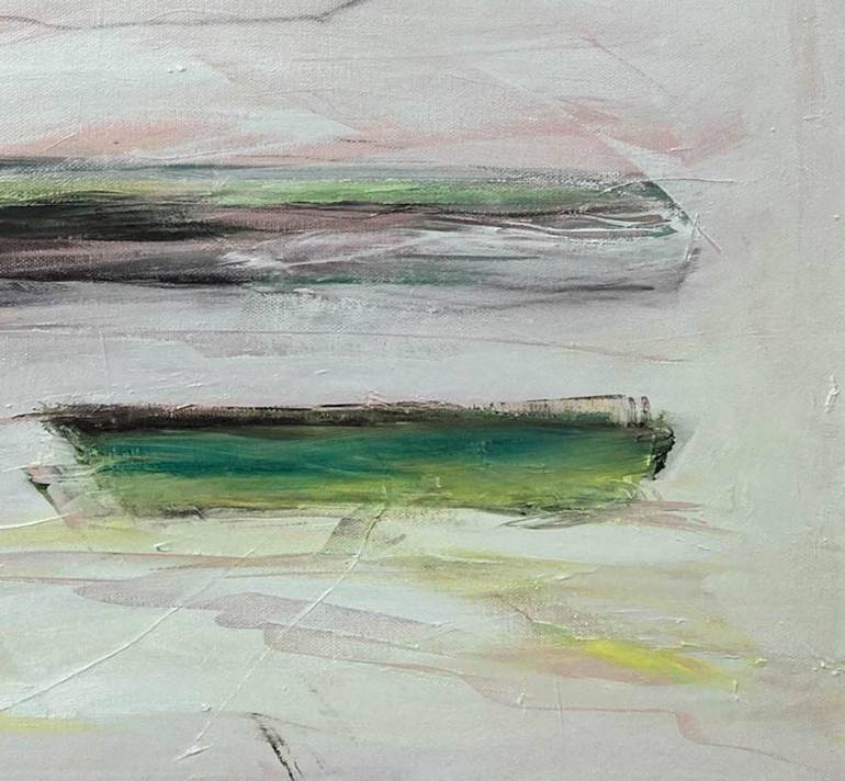 Original Abstract Boat Painting by Karen A Iglehart