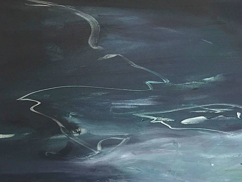Original Abstract Water Painting by Karen A Iglehart