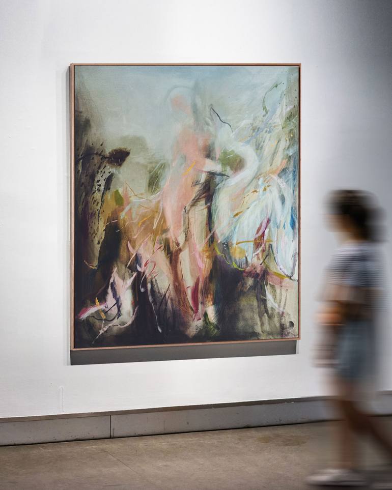 Original Abstract Expressionism Abstract Painting by Nina Hunter