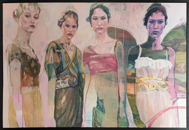 Original Abstract Fashion Paintings by Nina Hunter
