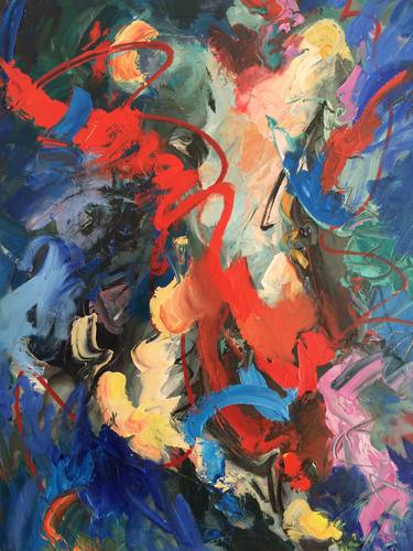 Original Abstract Classical mythology Paintings by Janine Schmitt