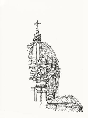 Original Documentary Architecture Drawings by Roland de Fries