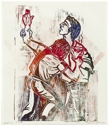 Original Figurative World Culture Printmaking by christine olbrich