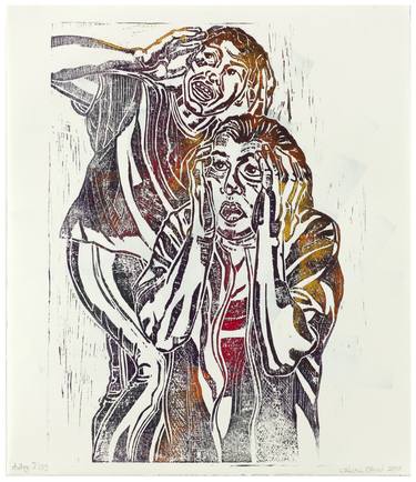 Original World Culture Printmaking by christine olbrich