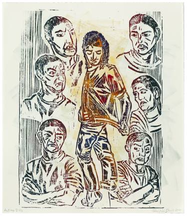 Original Figurative World Culture Printmaking by christine olbrich