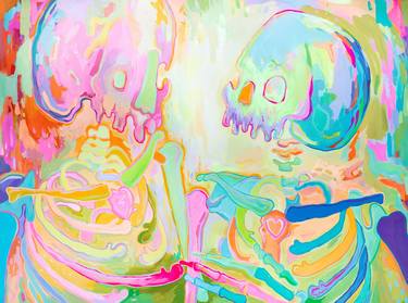 Original Expressionism Graffiti Paintings by Mia Hawk