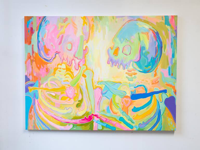 Original Expressionism Graffiti Painting by Mia Hawk