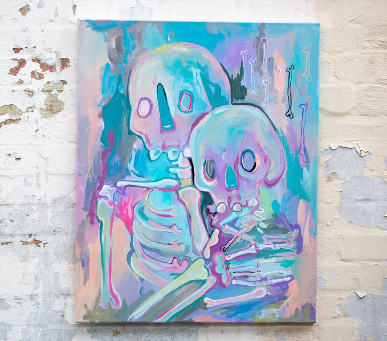 Original Abstract Expressionism Abstract Painting by Mia Hawk