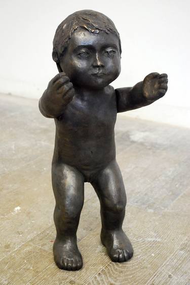 Original Realism Children Sculpture by Elettra Gorni