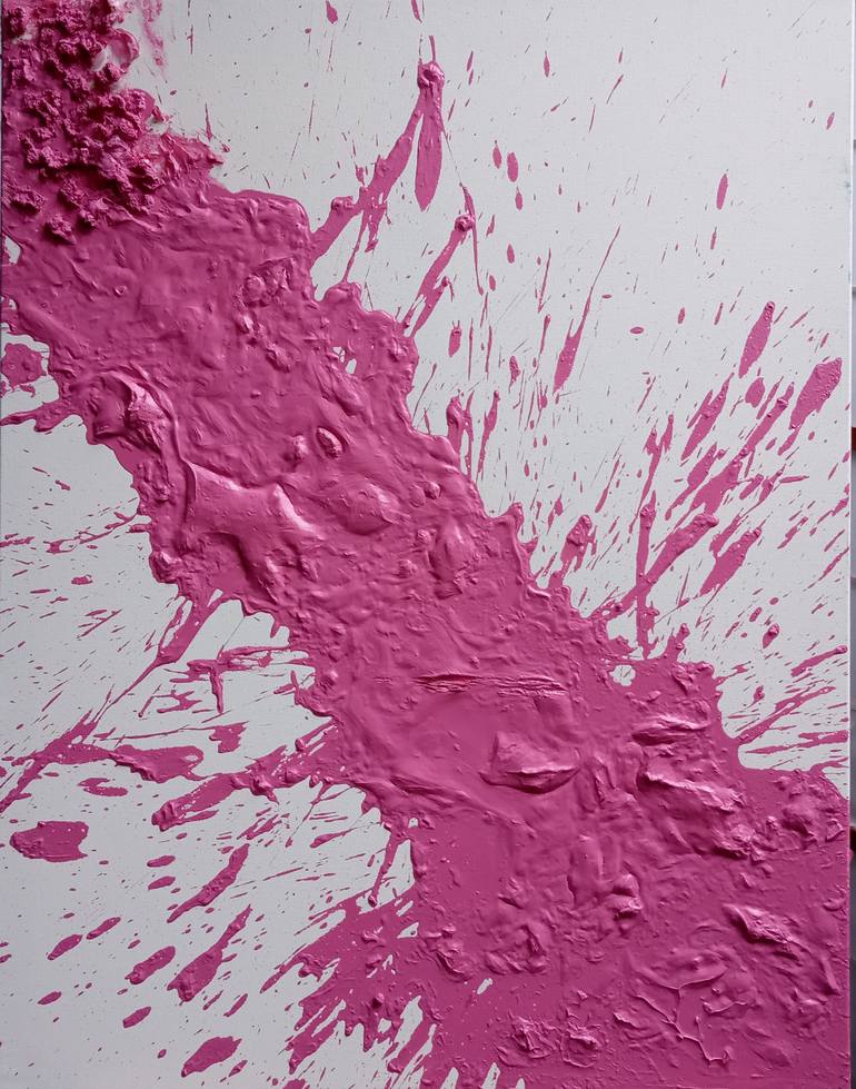 IMMEDIATE PINK Painting by Clayton Paints | Saatchi Art