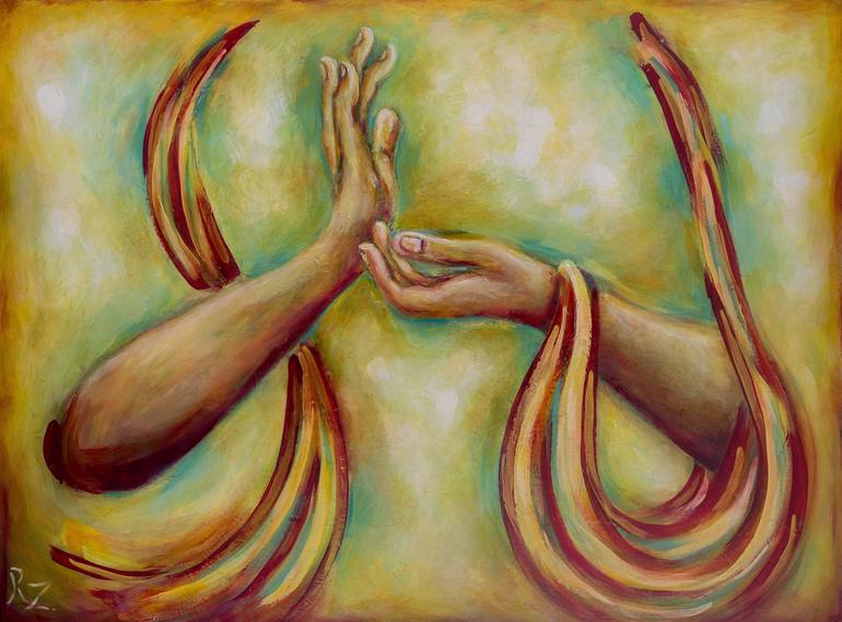 Healing Hands” Painting by Rotem Zirlin