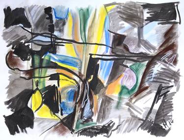 Original Abstract Painting by pellegrin jean-françois