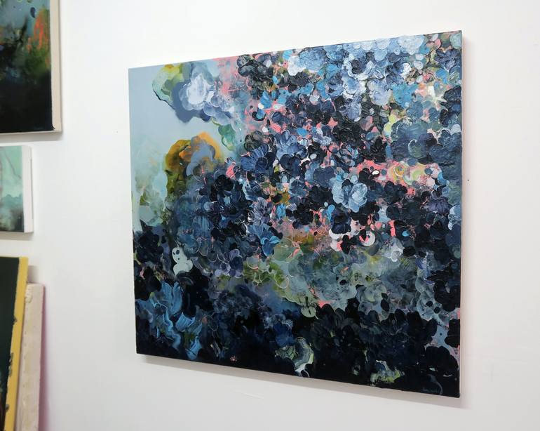 Original Abstract Floral Painting by Georgia Noble