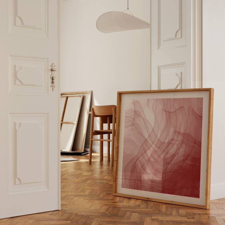 Original Color Field Painting Abstract Digital by Jil Guyon