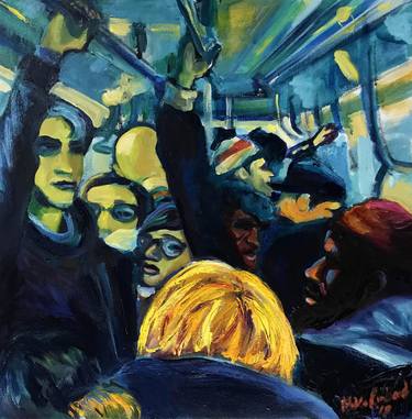Saatchi Art Artist Michael Rimbaud; Paintings, “Subway Sardines Canal Street” #art