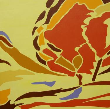 Original Abstract Tree Painting by Richard Grant