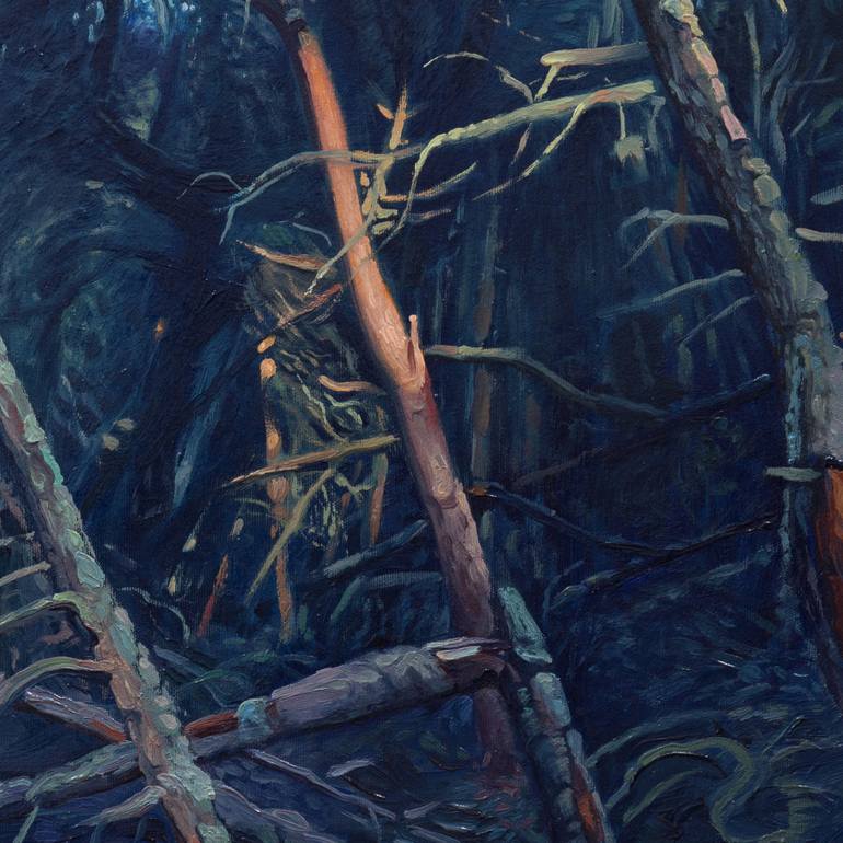 Original Impressionism Nature Painting by Wojciech Pater