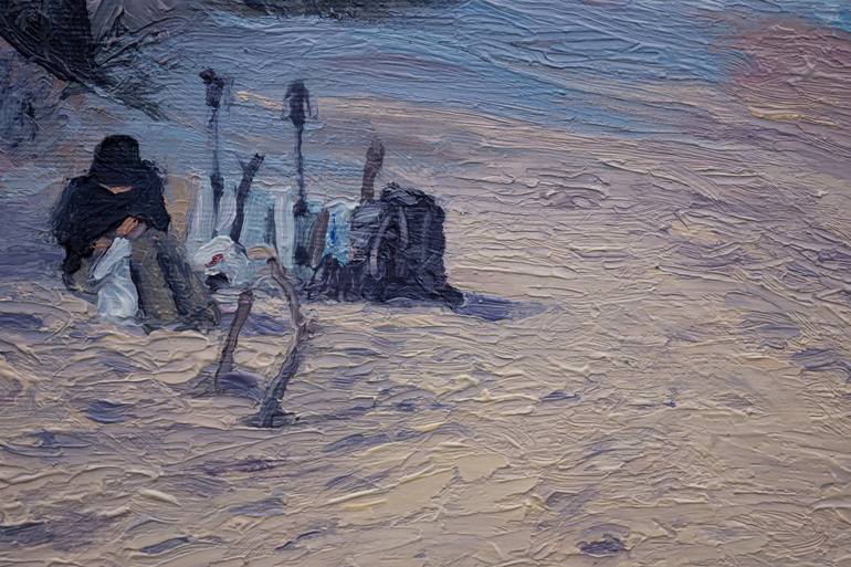 Original Fine Art Beach Painting by Wojciech Pater