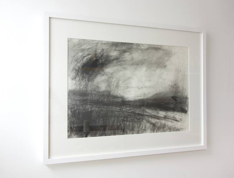 Original Abstract Landscape Drawing by Georgie Mason