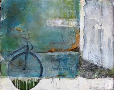 Print of Modern Bicycle Paintings by Magdalena Oppelt