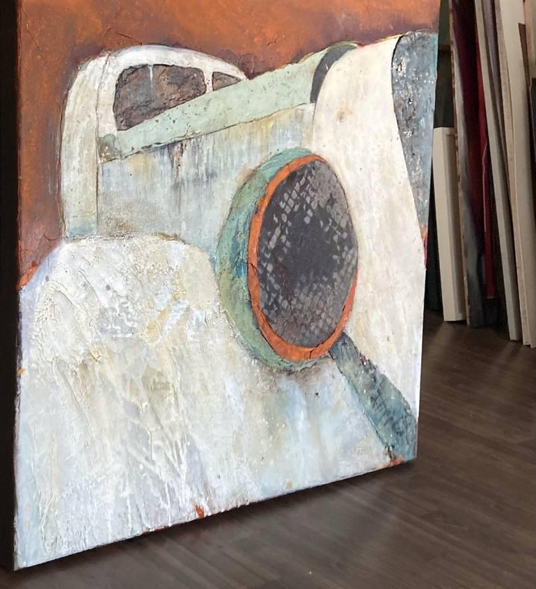 Original Abstract Automobile Painting by Magdalena Oppelt