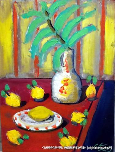 Original Impressionism Still Life Paintings by christopher andrukiewicz