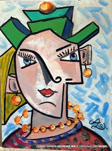 Original Abstract Expressionism Portrait Paintings by Christopher Andrukiewicz