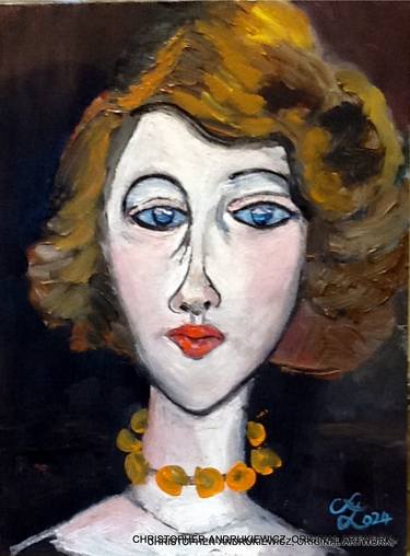 a modigliani mod copy type of lady. thumb