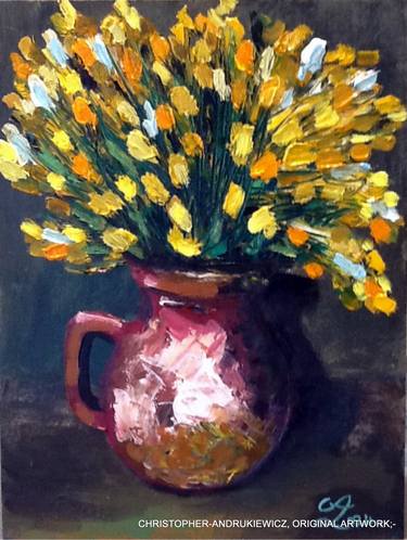 Print of Expressionism Still Life Paintings by christopher andrukiewicz