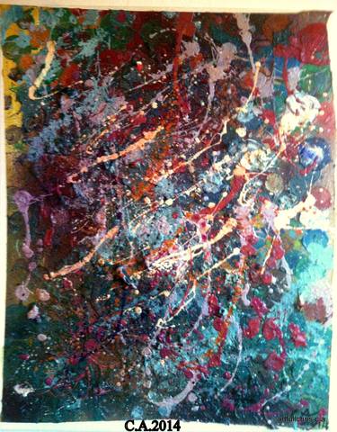Original Abstract Expressionism Abstract Paintings by christopher andrukiewicz
