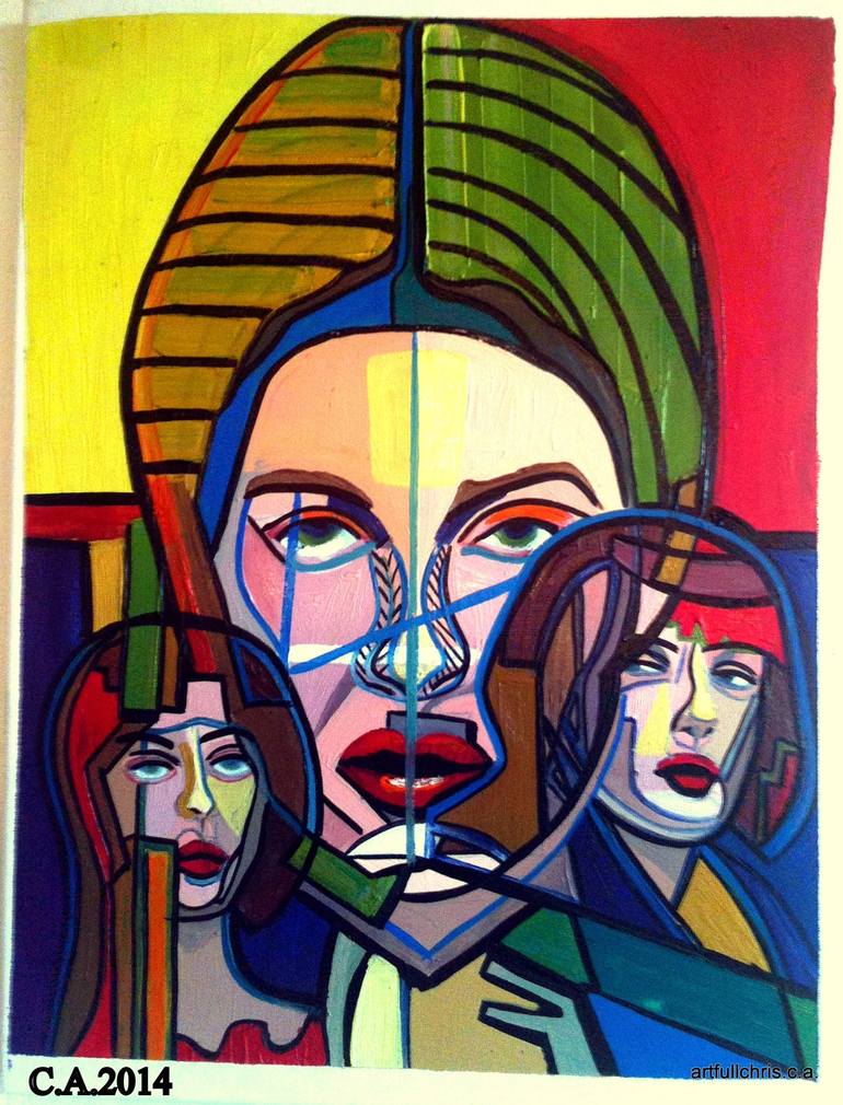 view times three Painting by christopher andrukiewicz | Saatchi Art