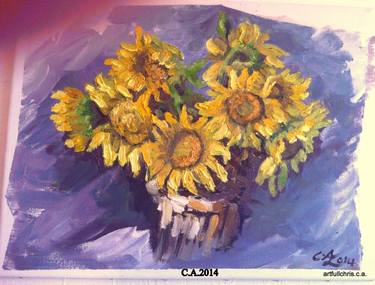 Original Impressionism Floral Paintings by christopher andrukiewicz