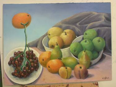 Original Still Life Paintings by christopher andrukiewicz