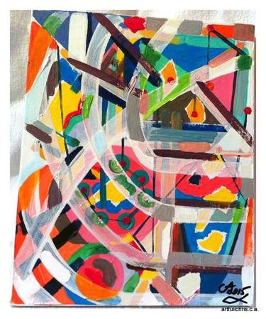 Original Abstract Expressionism Patterns Paintings by christopher andrukiewicz
