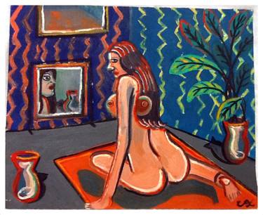 Original Expressionism Nude Paintings by christopher andrukiewicz