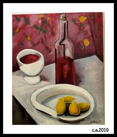 Original Cubism Still Life Paintings by christopher andrukiewicz