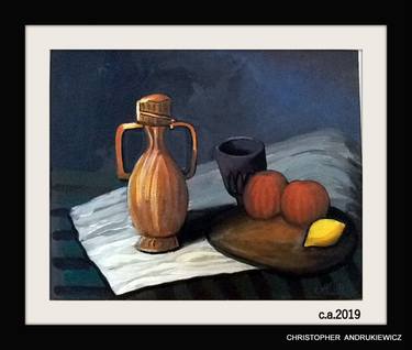 Original Fine Art Still Life Paintings by christopher andrukiewicz