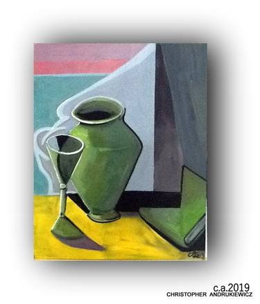 green vase and varied backround planes; thumb