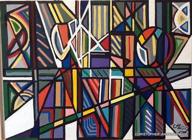 Original Abstract Patterns Paintings by christopher andrukiewicz
