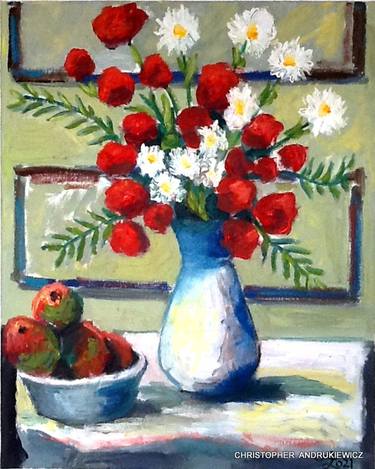 Original Fine Art Still Life Paintings by christopher andrukiewicz