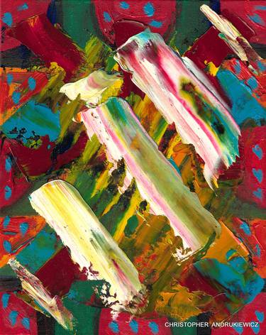 Original Abstract Expressionism Abstract Paintings by christopher andrukiewicz