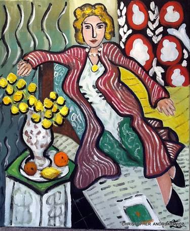 lady sitting in a pattern room;-matisse-mod-copy-type. thumb