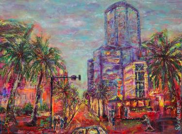 Print of Art Deco Cities Paintings by Lana Hollinger