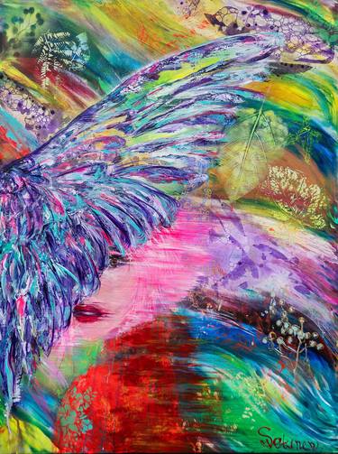 Original Abstract Expressionism Abstract Painting by Lana Hollinger